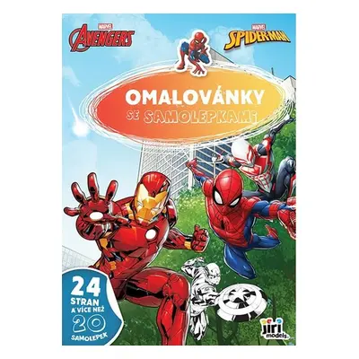 Omalovánky A4 se samolepkami Marvel - Autor Neuveden