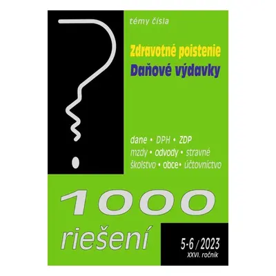 1000 riešení 5-6/2023 – Zdravotné poistenie - Autor Neuveden