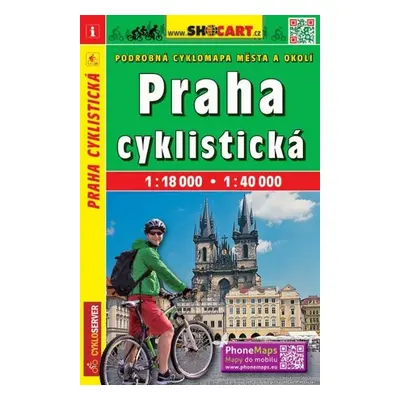 Praha cyklistická 1:18 000/1:40 000 - Autor Neuveden