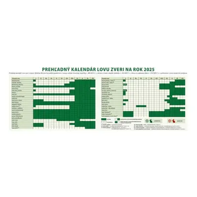 Poľovník 2025 - stolový kalendár - Autor Neuveden