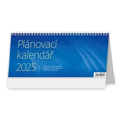 Plánovací kalendář modrý 2025 - stolní kalendář - Autor Neuveden