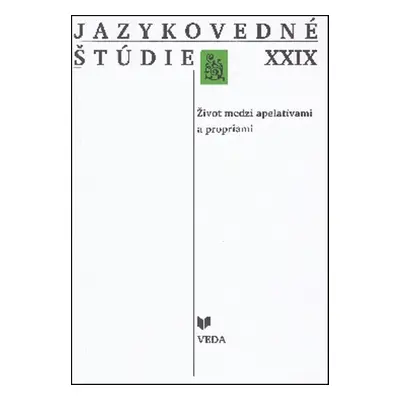 Jazykovedné štúdie XXIX - Autor Neuveden