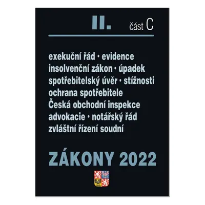 Zákony II C/2022 – Ochrana spotřebitele - Autor Neuveden