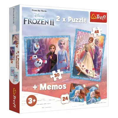 Puzzle Ledové království 2 + pexeso - Autor Neuveden