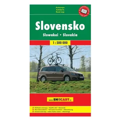 Automapa Slovensko 1:500 000 - Autor Neuveden