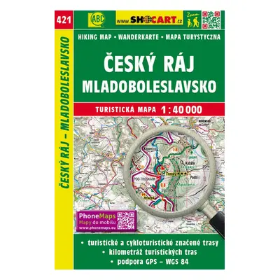 Český ráj, Mladoboleslavsko 1:40 000 - Autor Neuveden