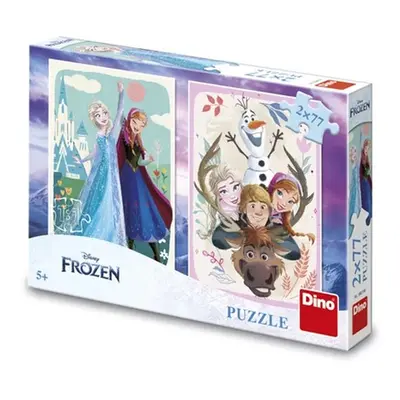 Puzzle 2x77 Frozen Anna a Elsa - Autor Neuveden