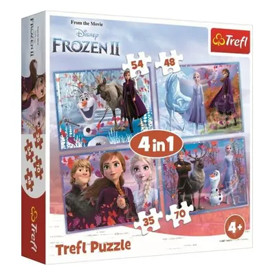 Puzzle Ledové království 2 Cesta do neznáma 4v1 - Autor Neuveden