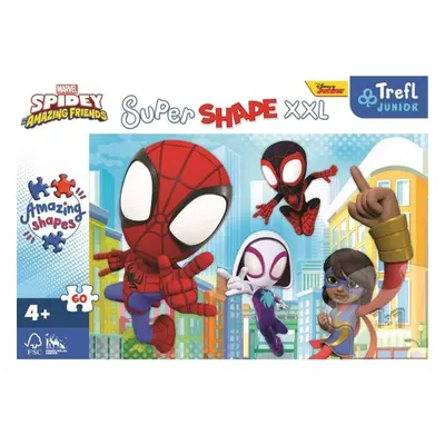 Puzzle Super Shape XXL Spidey a jeho úžasní přátelé 60 dílků - Autor Neuveden