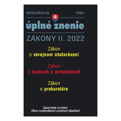 Aktualizácia II/3 2022 – Sudcovia a prokurátori - Autor Neuveden