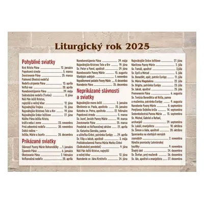 Katolícky kalendár 2025 - Autor Neuveden