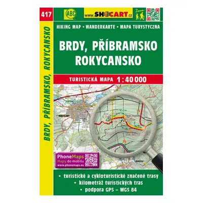 Brdy, Příbramsko, Rokycansko 1:40 000 - Autor Neuveden