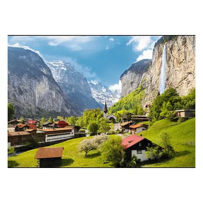 Puzzle Lauterbrunnen, Švýcarsko 3000 dílků - Autor Neuveden