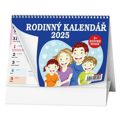 Rodinný kalendář 2025 - stolní kalendář - Autor Neuveden