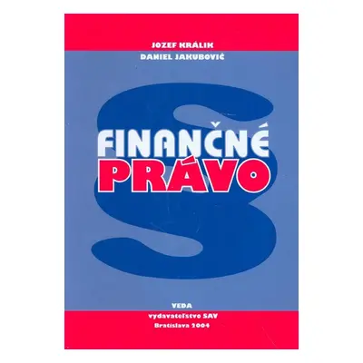 Finančné právo - Daniel Jakubovič