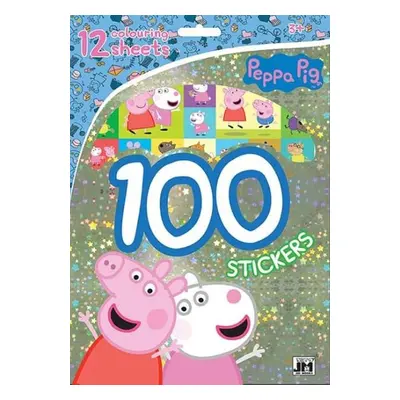 100 samolepek s omalovánkovými listy Prasátko Peppa - Autor Neuveden