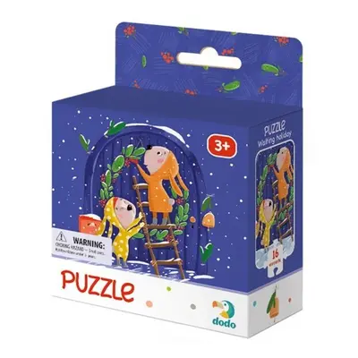 Puzzle Čekání na Vánoce 16 dílků - Autor Neuveden