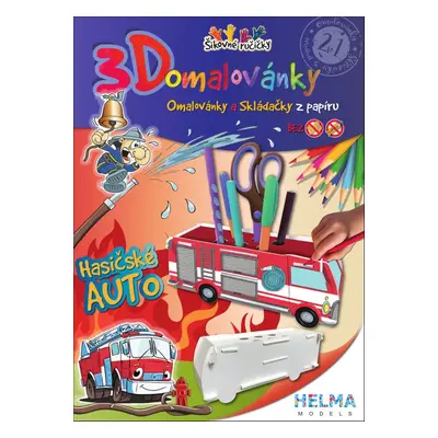 3D omalovánky Hasičské auto - Autor Neuveden