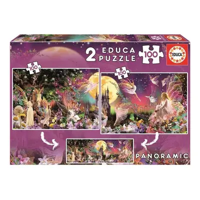 Puzzle Panorama Pohádkové víly - Autor Neuveden