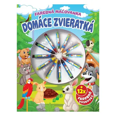 Domáce zvieratká Farebná omaľovanka - Autor Neuveden