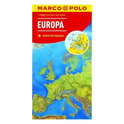 Evropa Europa 1:2 500 000 - Autor Neuveden