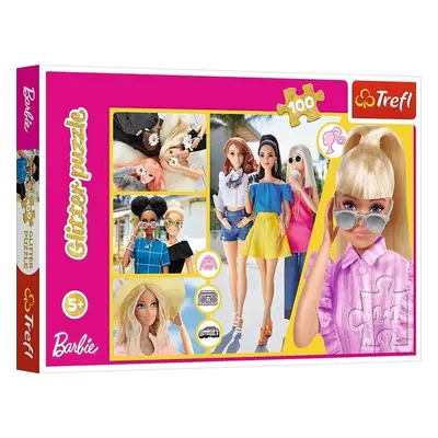 Třpytivé puzzle Barbie - Autor Neuveden