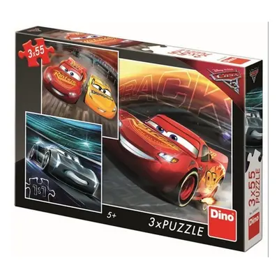 Puzzle 3x55 Cars 3 Trénink - Autor Neuveden