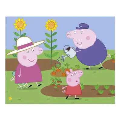 Dřevěné kostky Peppa Pig Veselý den - Autor Neuveden