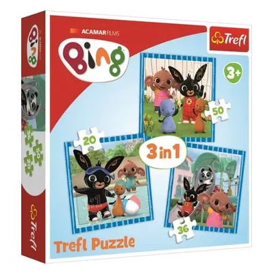 Puzzle Bing Zábava s přáteli 3v1 - Autor Neuveden