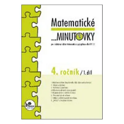 Matematické minutovky 4. ročník / 1. díl - PeadDr. Hana Mikulenková