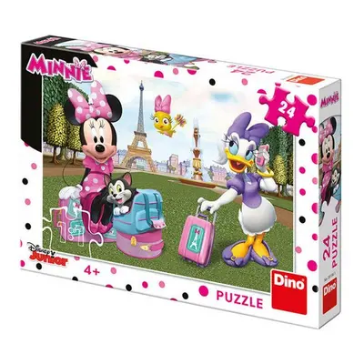 Puzzle 24 Minnie v Paříži - Autor Neuveden