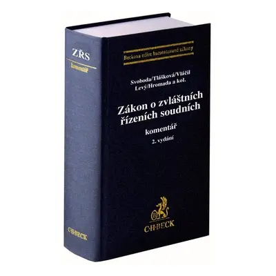 Zákon o zvláštních řízeních soudních - Autor Neuveden