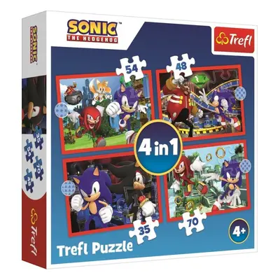 Puzzle Sonic Dobrodružná jízda 4v1 - Autor Neuveden