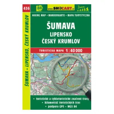 Šumava, Lipensko, Český Krumlov 1:40 000 - Autor Neuveden