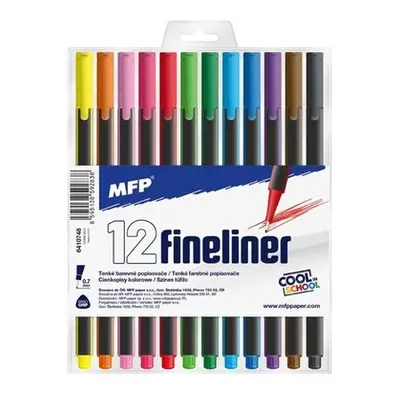 Trojhranný popisovač Fineliner set 12ks - Autor Neuveden