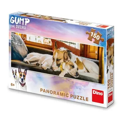 Puzzle 150 Gump Jsme dvojka na gauči panoramic - Autor Neuveden