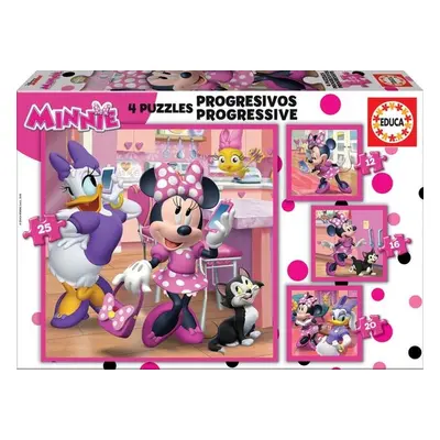 Puzzle Minnie a Daisy 4v1 - Autor Neuveden