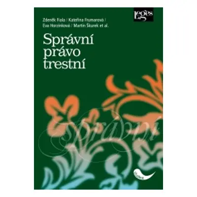 Správní právo trestní - Eva Horzinková