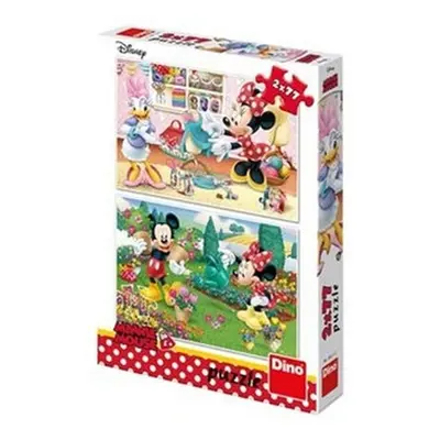 Puzzle 2x77 Pracovitá Minnie - Autor Neuveden