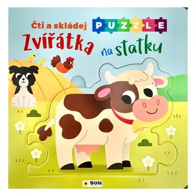 Zvířátka na statku Čti a skládej puzzle - Autor Neuveden