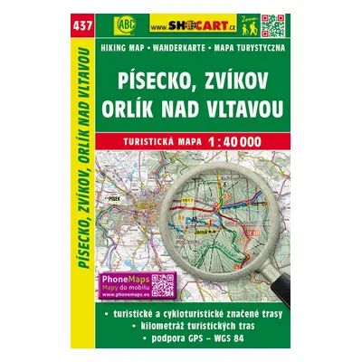 Písecko, Zvíkov, Orlík nad Vltavou 1:40 000 - Autor Neuveden