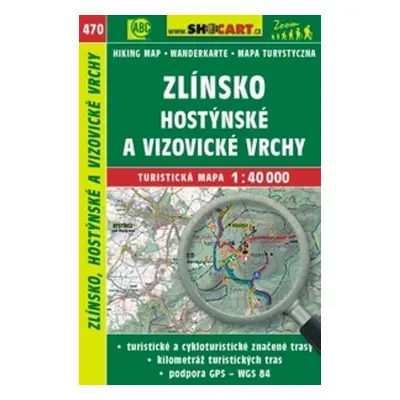 Zlínsko, Hostýnské a Vizovické vrchy 1:40 000 - Autor Neuveden