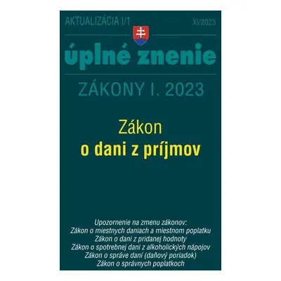 Aktualizácia I/1 2023 – daňové a účtovné zákony - Autor Neuveden