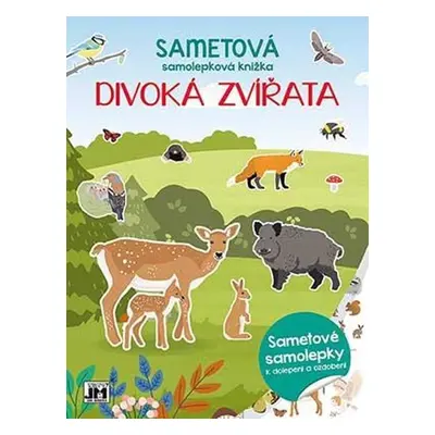 Sametová samolepková knížka Divoká zvířata - Autor Neuveden