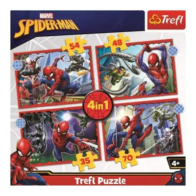 Puzzle Hrdinný Spiderman 4v1 - Autor Neuveden