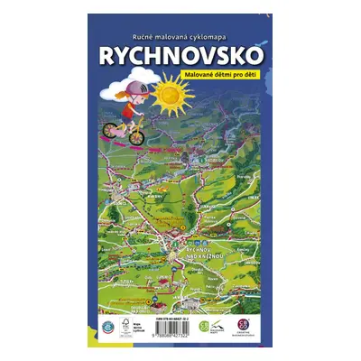 Ručně malovaná cyklomapa Rychnovsko - Autor Neuveden