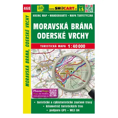 Moravská Brána, Oderské vrchy 1:40 000 - Autor Neuveden