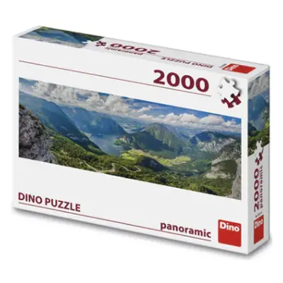 Puzzle 2000 Pohled na Alpy panoramic - Autor Neuveden