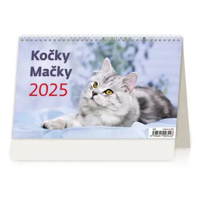 Kočky 2025 - stolní kalendář - Autor Neuveden