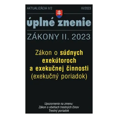 Aktualizácia II/2 2023 – Exekučný poriadok - Autor Neuveden